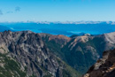 Lago Nahuel Huapi und mit Asche bedeckte Berge
