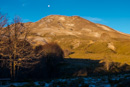 der Gipfel vom Vulkan Puyehue in der Abendsonne