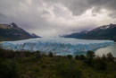 der Gletscher in seiner gesamten Breite
