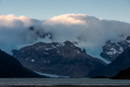 Lago Dickson, Gletscher und Wolken über dem patagonischen Eisfeld