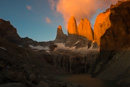 Torres del Paine in der Morgensonne