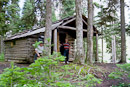 Blockhütte an Campsite 18